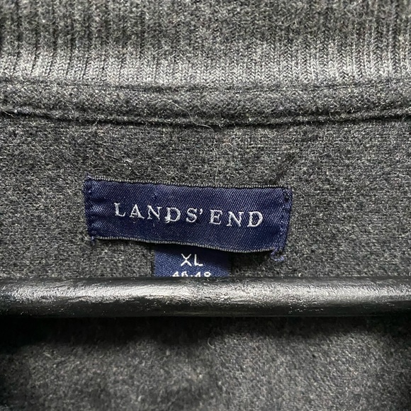 Lands End XL sweater.  Full button up - Picture 2 of 2